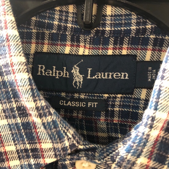 Men’s Ralph Lauren plaid button down shirt - Picture 3 of 4